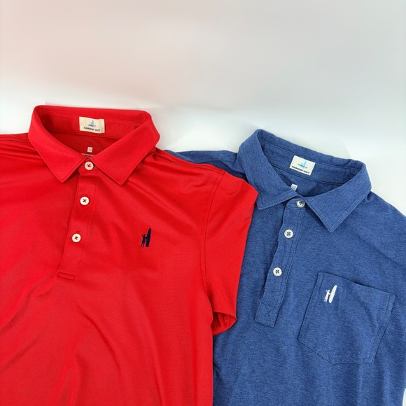 johnnie-O Other - Johnnie-O Kids Hangin Out Polo Shirts Lot of 2 Red Blue Size 12 Short Sleeve